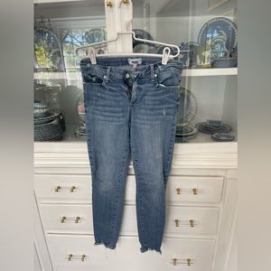 Light color distressed Paige denim